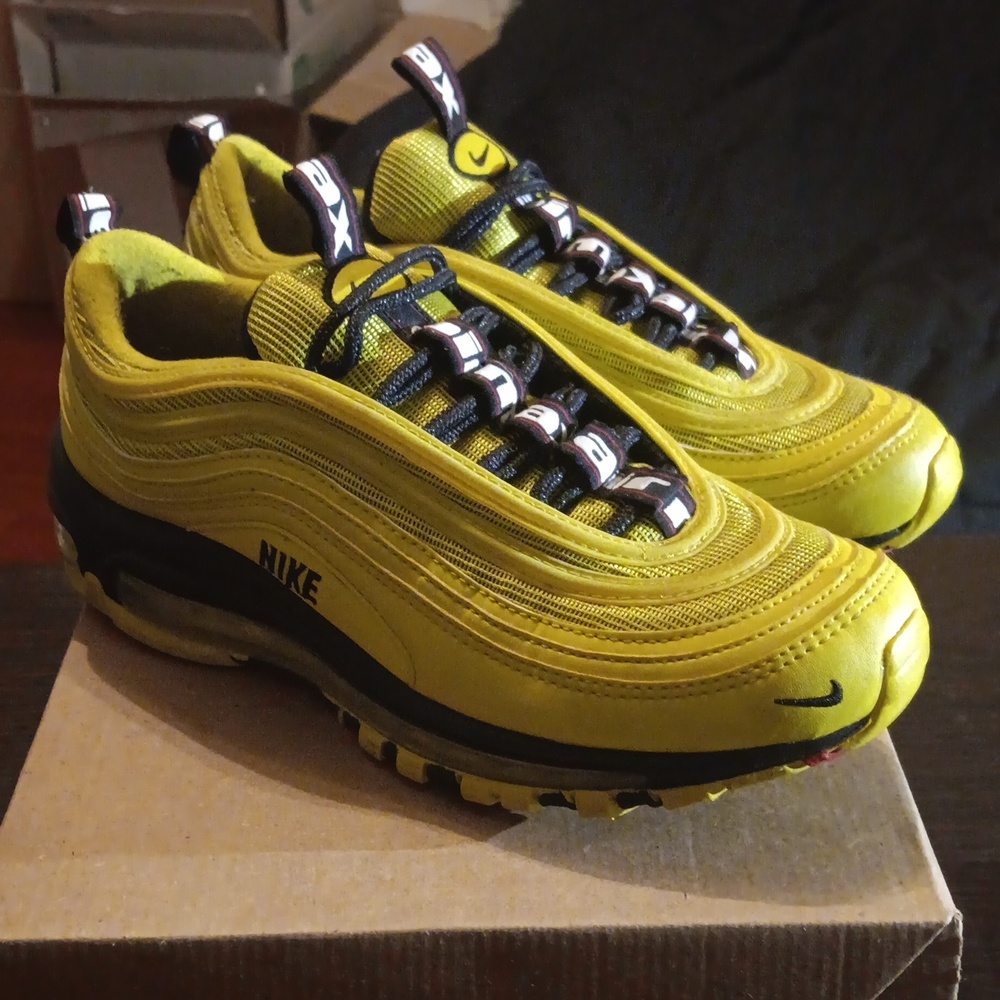 Nike Air Max 97 "Bright Citron" (2018) Sneakers SZ 7Y Womens SZ 8.5 EUC - Picture 3 of 9